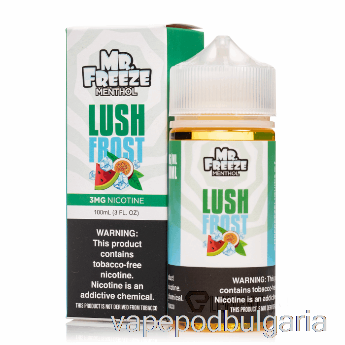 Vape 10000 Дръпки Lush Frost - Mr Freeze - 100ml 3mg